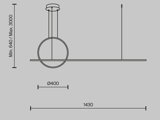 Подвесной светильник Maytoni MOD247PL-L49BK фото:1