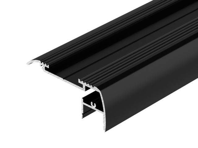 Профиль STAIR-W65-2000 ANOD BLACK (Arlight, Алюминий) фото:2