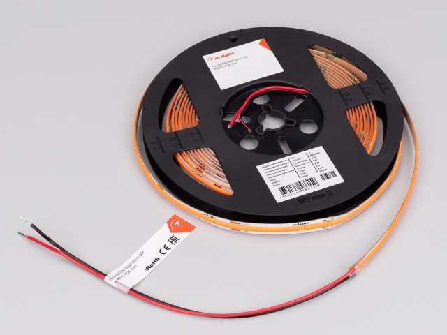 Лента COB-X480-8mm 24V Orange (8 W/m, IP20, 5m) (Arlight, -) фото:4