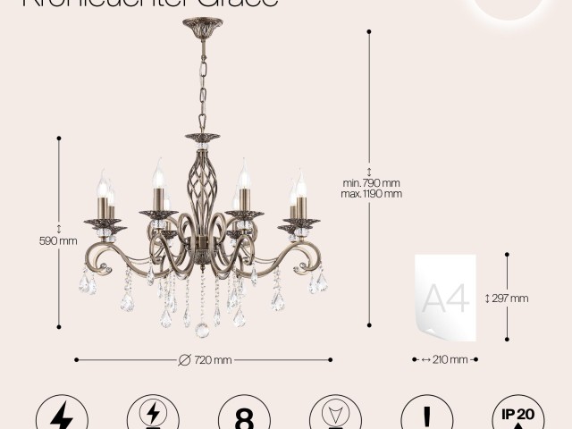Люстра Maytoni RC247-PL-08-R фото:4