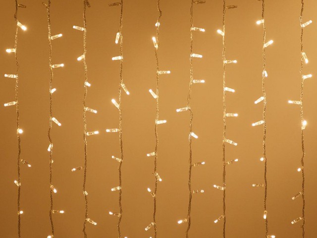 Светодиодная гирлянда ARD-CURTAIN-CLASSIC-2000x9000-CLEAR-2200LED-WATERFALL Warm (230V, 180W) (Ardecoled, IP65) фото:1
