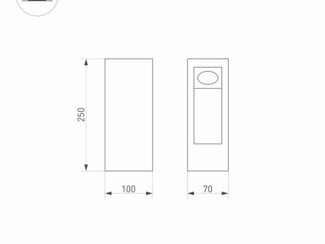 Светильник LGD-MARK-BOLL-H250-7W Warm3000 (GR, 60 deg, 230V) (Arlight, IP54 Металл, 3 года) фото:7