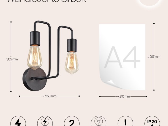 Настенный светильник (бра) Maytoni T532WL-02B фото:5