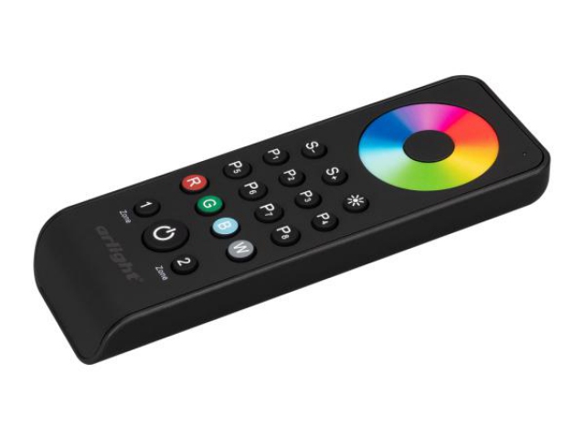 Пульт SMART-R43-RGBW Black (2 зоны, 2.4G) (Arlight, IP20 Пластик, 5 лет) фото:3