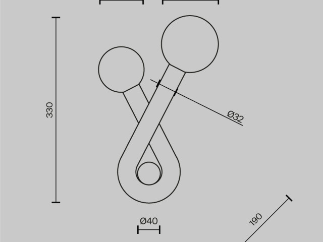 Настенный светильник (бра) Maytoni MOD476WL-02BS фото:4