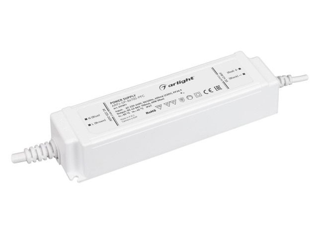 Блок питания ARPJ-SP-86700-PFC (60W, 43-86V, 0.7A) (Arlight, IP67 Пластик, 5 лет) фото:1