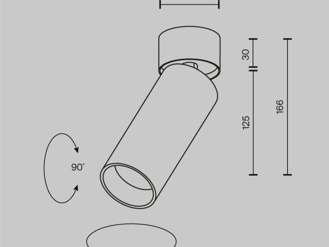 Потолочный светильник Technical C055CL-L12W3K-W-PT фото:9