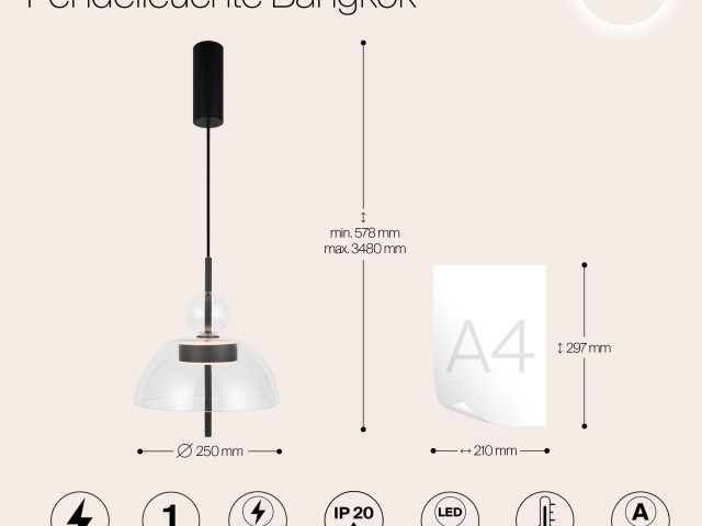 Подвесной светильник Maytoni MOD185PL-L6B3K1 фото:3