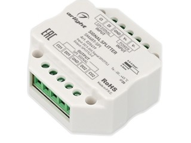 Усилитель SMART-SPI (12-24V, 2 output) (Arlight, IP20 Пластик, 5 лет) фото:5