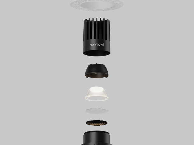 Встраиваемый светильник Technical DL121-15W-4K-TRS-B фото:5