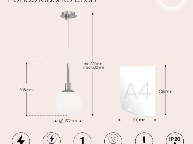 Подвесной светильник Maytoni MOD221-PL-01-G фото:4