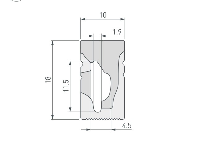 Силиконовый профиль WPH-FLEX-1018-SIDE-S10-20m WHITE (Arlight, Силикон) фото:4