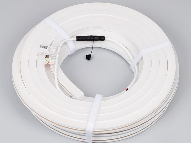 Лента герметичная MOONLIGHT-SIDE-X280-20x20mm 24V Warm3000 (10 W/m, IP67, 15m, wire x1) (Arlight, Вывод боковой, 5 лет) фото:1