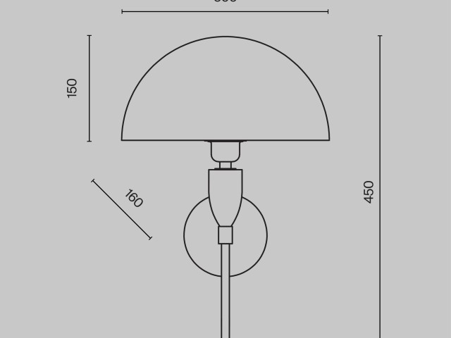 Настенный светильник (бра) Maytoni Z034WL-01CH фото:30
