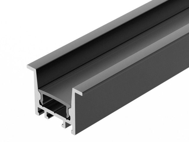 Профиль SL-COMFORT-2316-F-2000 ANOD BLACK (Arlight, Алюминий) фото:2
