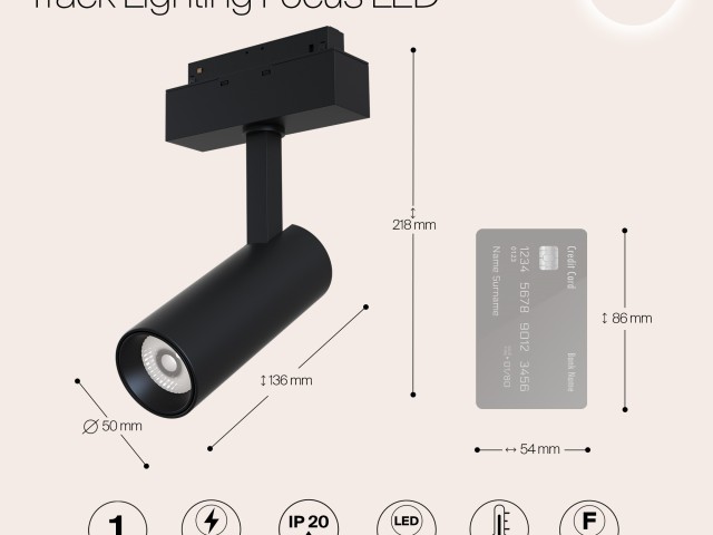 Трековый светильник Technical TR019-2-10W3K-B фото:11