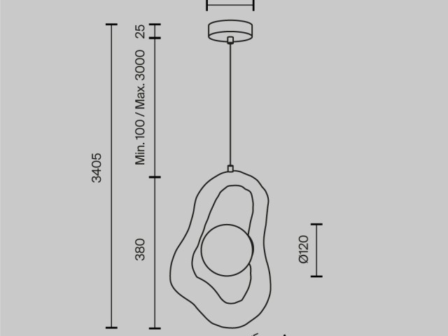 Подвесной светильник Maytoni MOD380PL-01W фото:1