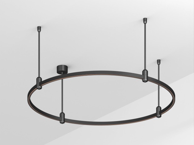 Основание ART-APRIORI-ROUND-ROD-400-R1000 (BK) (Arlight, IP20 Металл, 3 года) фото:1
