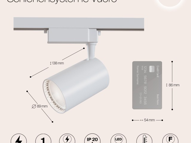 Трековый светильник Technical TR003-1-30W4K-W фото:1