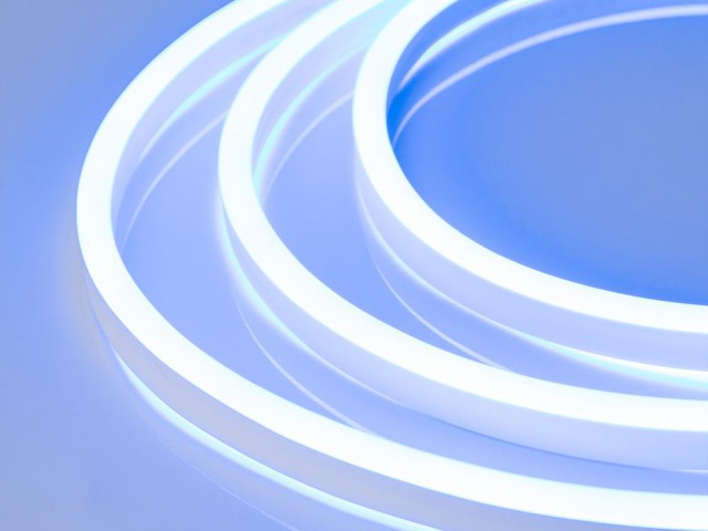 Гибкий неон ARL-CF2835-Mini-24V Blue (16x8mm) (Arlight, 6 Вт/м, IP65) фото:2