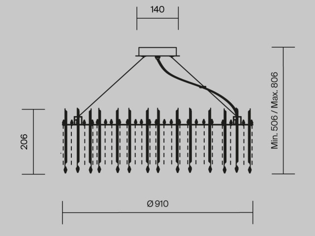 Подвесной светильник Maytoni MOD036PL-18N фото:1