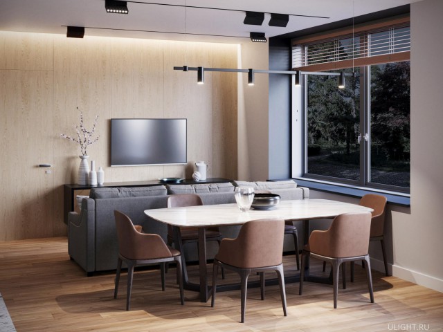 Светильник HOKASU OneLine LS z (ral9005/3K/6W/60deg – 190mm/7) фото:14
