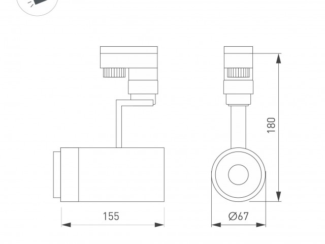 Светильник LGD-ZEUS-4TR-R67-10W Warm3000 (WH, 20-60 deg, 230V) (Arlight, IP20 Металл, 5 лет) фото:9