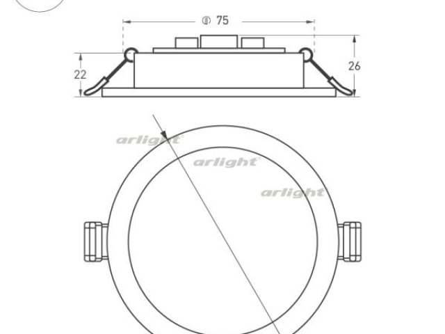 Светильник DL-BL90-5W Day White (Arlight, IP40 Металл, 3 года) фото:3