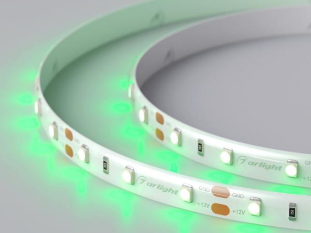 Лента RTW 2-5000SE 12V Green (3528, 300 LED, LUX) (Arlight, 4.8 Вт/м, IP65) фото:11