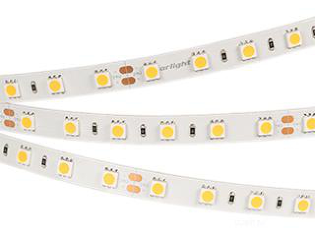 Лента RT 2-5000 24V Warm2700 2x (5060, 300 LED, LUX) (Arlight, 14.4 Вт/м, IP20) фото:8