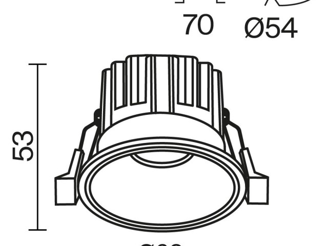 Встраиваемый светильник Technical DL058-7W3K-W фото:10