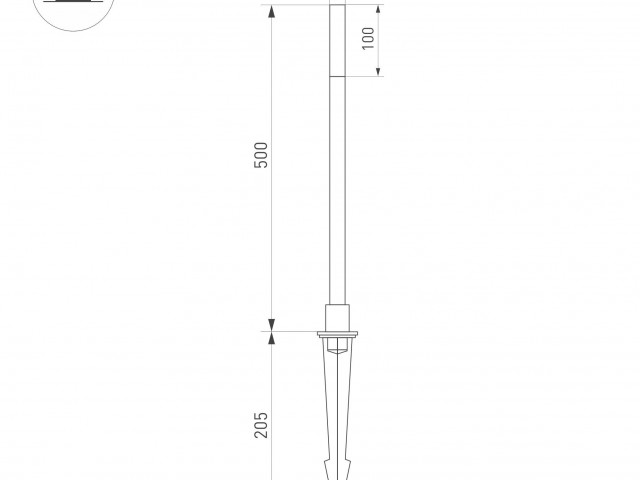 Светильник KT-CANNA-L500-1W Warm3000 (DG, 110 deg, 24V) (Arlight, IP65 Металл, 3 года) фото:5