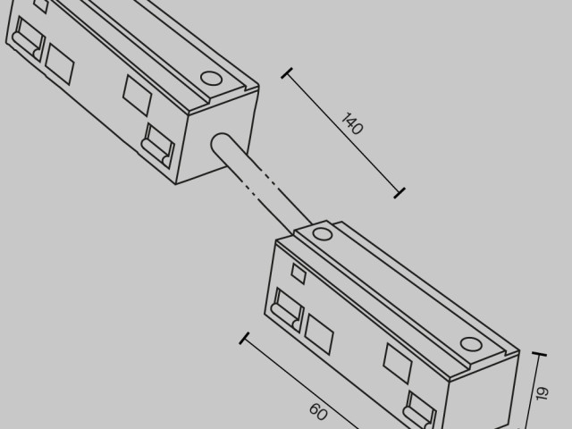 Комплектующие для систем освещения с токоведущими элементами Technical TRA034CPC-42W-15-1 фото:1