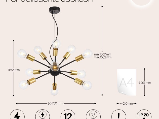 Подвесной светильник Maytoni T546PL-12B фото:15