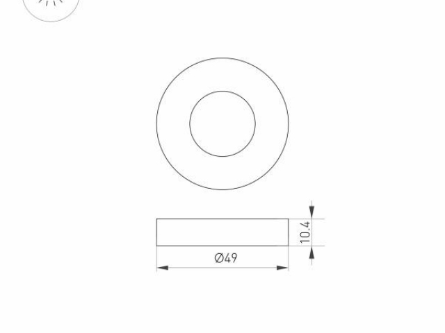 Накладка ART-DECK-CAP-ROLL-R50 (SL, STEEL) (Arlight, Металл) фото:3