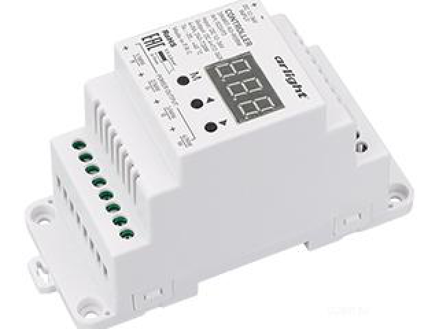 Контроллер SMART-K3-RGBW (12-36V, 4x5A, DIN, 2.4G) (Arlight, IP20 Пластик, 5 лет) фото:2