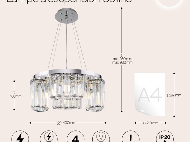 Подвесной светильник Maytoni MOD083PL-04CH фото:17