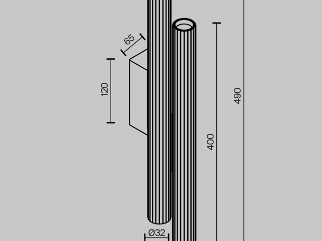 Настенный светильник (бра) Technical C082WL-24W2.7K-W фото:1