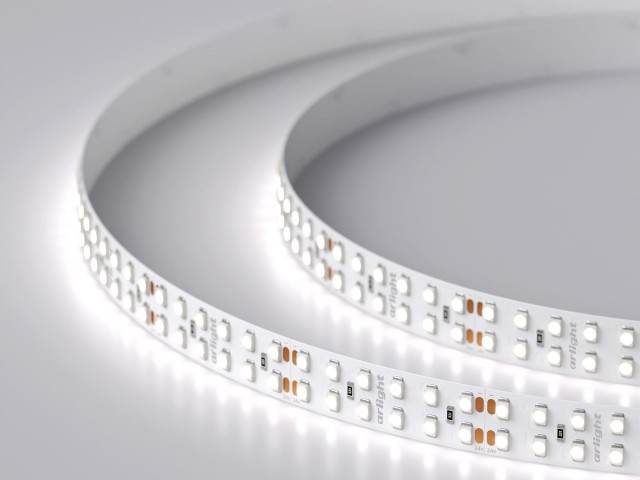 Лента RT 2-5000 24V White6000 2x2 (3528, 1200 LED, LUX) (Arlight, 19.2 Вт/м, IP20) фото:6