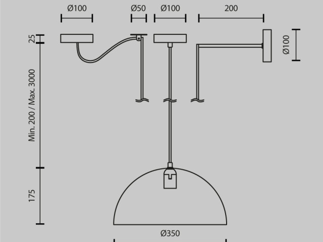 Подвесной светильник Maytoni MOD168PL-01W фото:18
