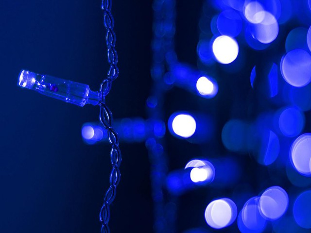 Светодиодная гирлянда ARD-CURTAIN-CLASSIC-2000x1500-CLEAR-360LED Blue (230V, 60W) (Ardecoled, IP65) фото:4