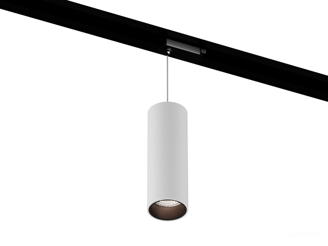 Подвесной трековый светильник HOKASU Tube Hang TR2 (55-120/ral9003 – 10w/2790/10deg) фото:1