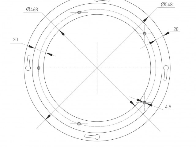 Светильник SP-TOR-RING-SURFACE-R600-42W Warm3000 (WH, 120 deg) (Arlight, IP20 Металл, 3 года) фото:2