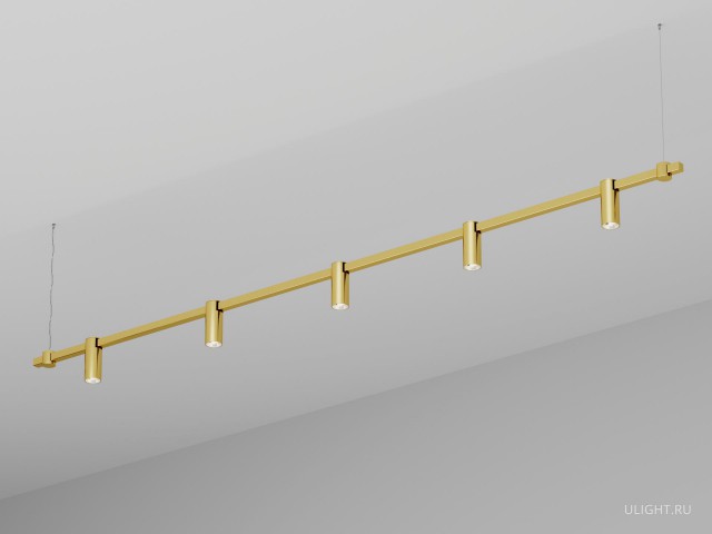 Подвесной светильник HOKASU PL9 (GOLD/2500mm – D55/140mm/3K/50W/38deg) фото:2