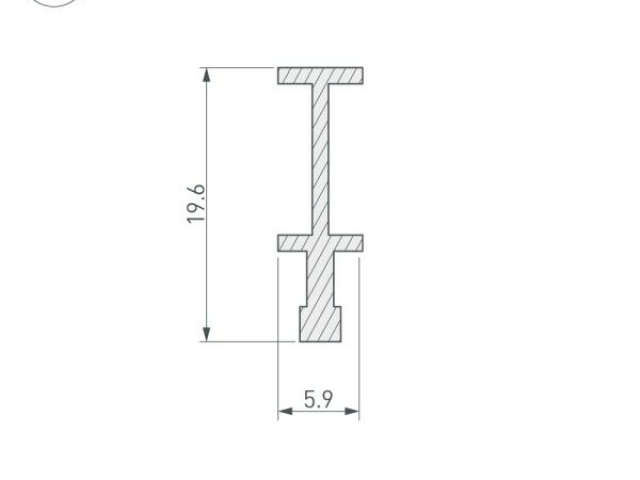 Профиль-держатель FOLED-RAIL-2000 (Arlight, Алюминий) фото:4