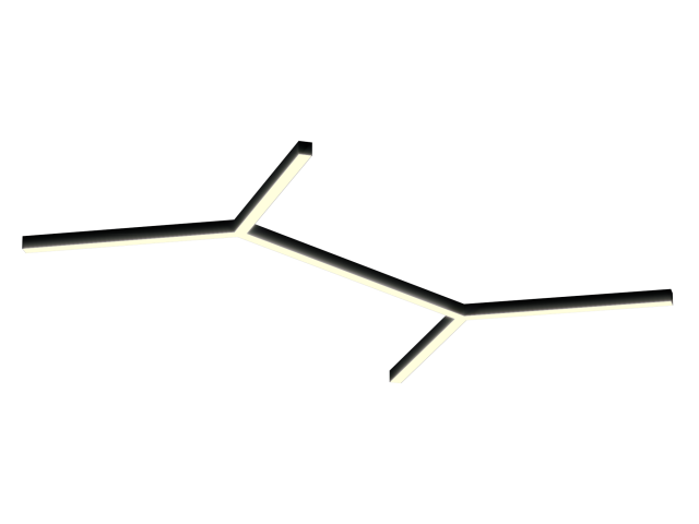 Светильник HOKASU Molecule S50 (RAL9005/6x819mm/LT70 — 3K/104W) фото:1