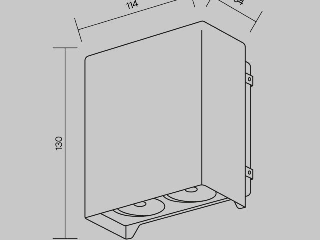 Уличный настенный светильник Outdoor O570WL-L20B3K фото:1