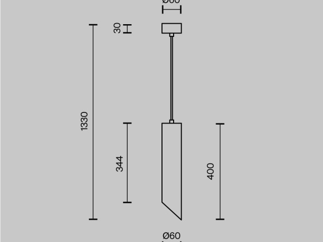 Подвесной светильник Technical P044PL-01-40GU10-B фото:1