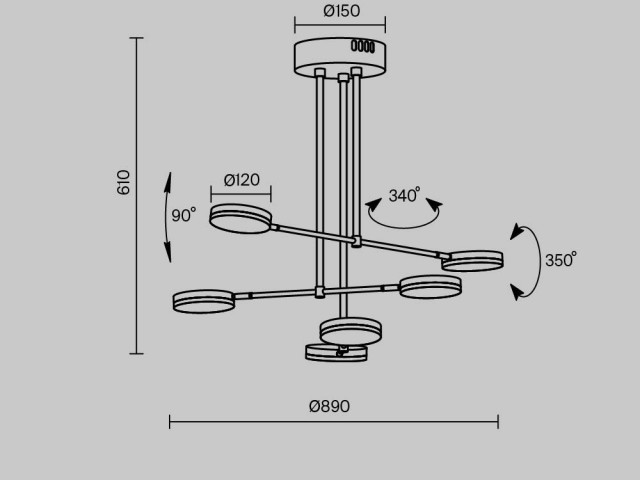 Подвесной светильник Maytoni MOD070PL-L38B3K фото:41