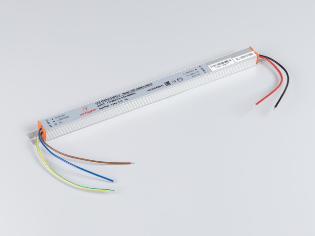 Блок питания ARV-24024-LONG-D (24V, 1A, 24W) (Arlight, IP20 Металл, 2 года) фото:4